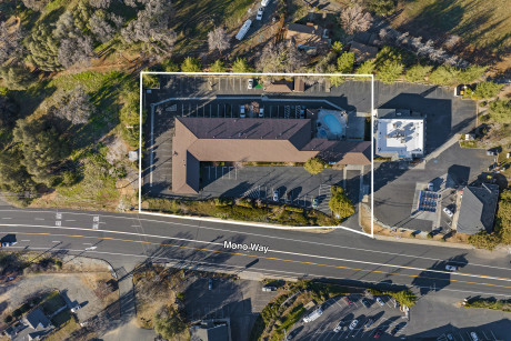Aladdin Inn Sonora - Aerial View with Property Mapping